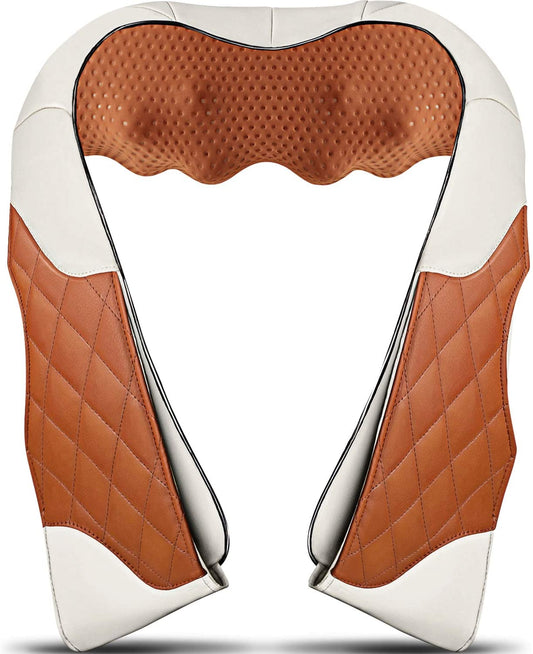 Neck Massager with Heat, Kneading Back Massager, Shiatsu Massage for Shoulder Waist and Foot, Retirement Gifts for Women, Men, Christmas Presents for Mom, Dad, Everyone