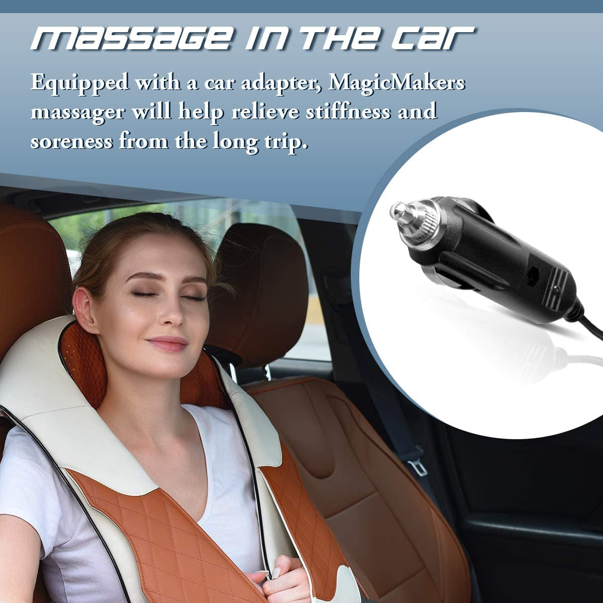 Neck Massager with Heat, Kneading Back Massager, Shiatsu Massage for Shoulder Waist and Foot, Retirement Gifts for Women, Men, Christmas Presents for Mom, Dad, Everyone